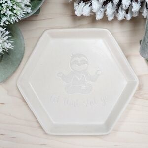 Laser Engraved Trinket Tray - Let That Shit Go